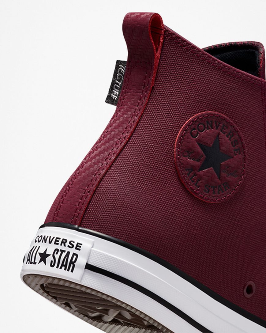 Men's Converse Chuck Taylor All Star TecTuff High Top Shoes Dark Red / White / Black | AU 83E01N